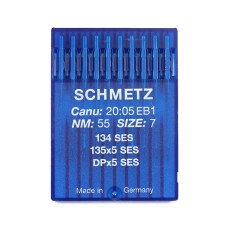 SCHMETZ sewing machine ballpoint needles 134(R) SES 135x5 SY1955 DPx5 SIZE 55/7